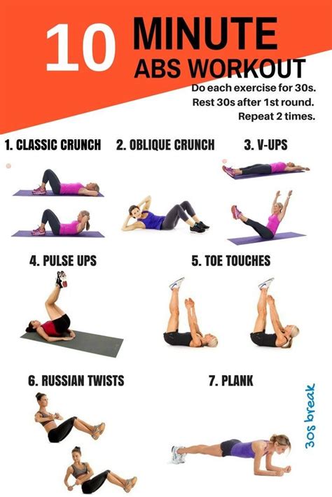 10 Min Abs Workout for defined ABS .